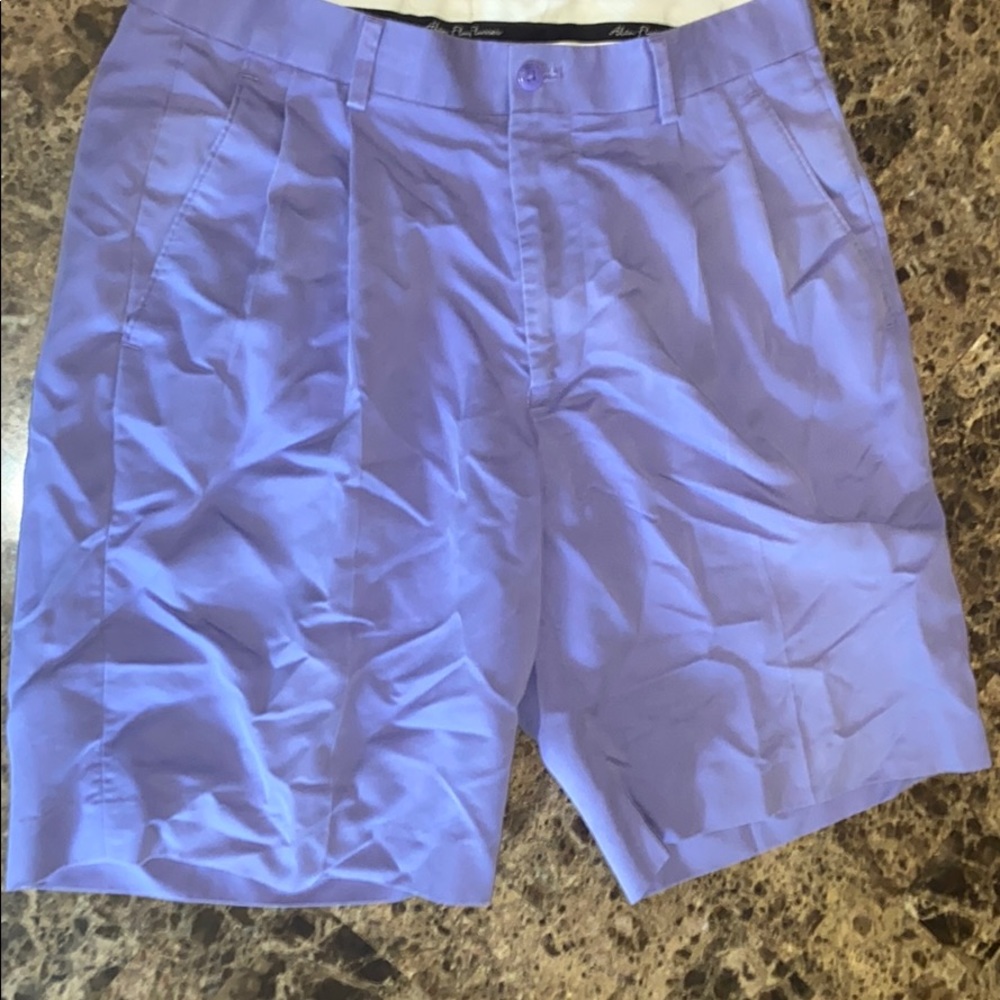 Alan Flusser Men’s Purple Golf Shorts